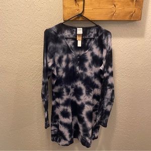 NWT - VICTORIA'S SECRET thermal henley Long Sleeve DRESS - XXL
